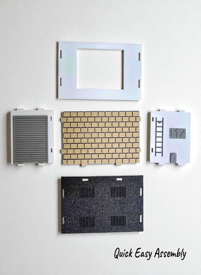 Sentosa Diecast Car Display Garage with Included Car, 1:64 Scale, Parking Shed, Plastic Diorama Accessory, Random Multicolour with 1 Random HotWhl Car Included - Image 3